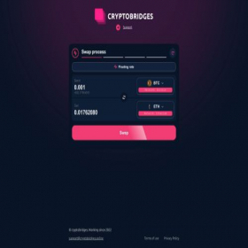 Скриншот главной страницы сайта cryptobridges.online