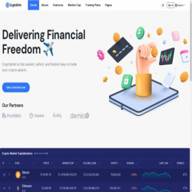 Скриншот главной страницы сайта cryptobrim.com
