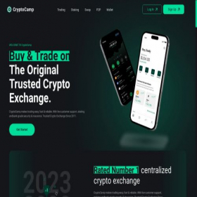 Скриншот главной страницы сайта cryptocamp.cc