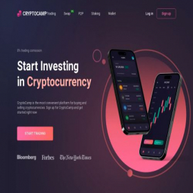 Скриншот главной страницы сайта cryptocamp.me