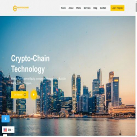 Скриншот главной страницы сайта cryptochaintechnology.com