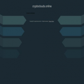 Скриншот главной страницы сайта cryptoclouds.online