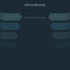 Скриншот главной страницы сайта cryptocome.online