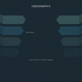 Скриншот главной страницы сайта cryptocompanion.io