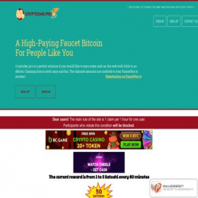 Скриншот главной страницы сайта cryptodar.pro