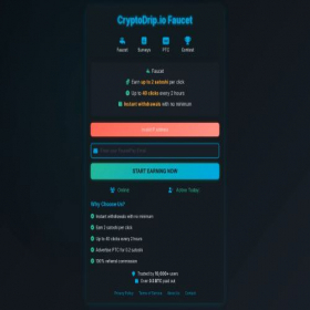 Скриншот главной страницы сайта cryptodrip.io