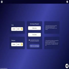 Скриншот главной страницы сайта cryptoexchenge.com