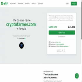 Скриншот главной страницы сайта cryptofarmer.com