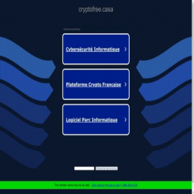 Скриншот главной страницы сайта cryptofree.casa