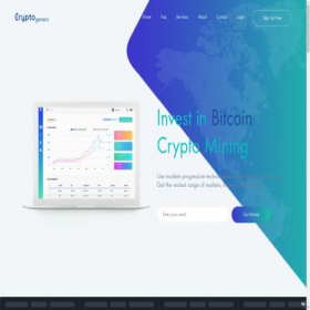 Скриншот главной страницы сайта cryptogeneric.com