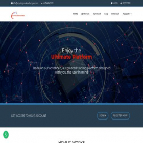 Скриншот главной страницы сайта cryptoglobalexchanges.com