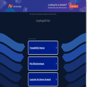 Скриншот главной страницы сайта cryptogold.biz
