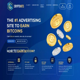 Скриншот главной страницы сайта cryptohits.io
