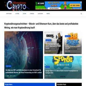 Скриншот главной страницы сайта cryptoinfor.com