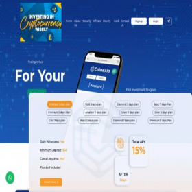 Скриншот главной страницы сайта cryptoinvestwisely.com