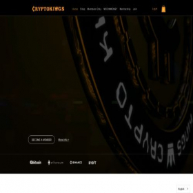 Скриншот главной страницы сайта cryptokings.global