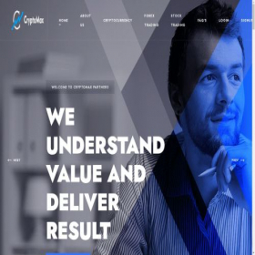 Скриншот главной страницы сайта cryptomax.biz