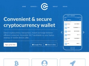 Скриншот главной страницы сайта cryptonator.com