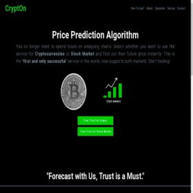 Скриншот главной страницы сайта cryptonforecast.com