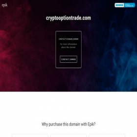 Скриншот главной страницы сайта cryptooptiontrade.com