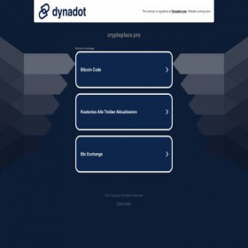 Скриншот главной страницы сайта cryptoplace.pro