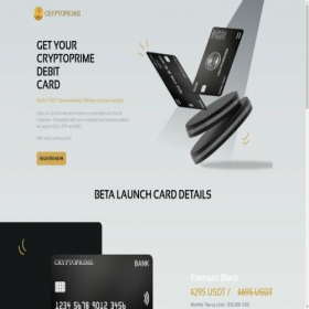 Скриншот главной страницы сайта cryptoprime.cards