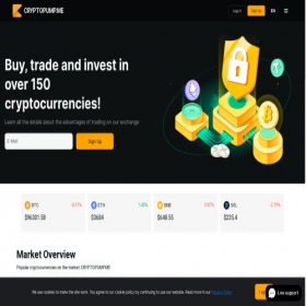 Скриншот главной страницы сайта cryptopump.me