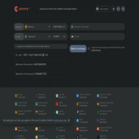 Скриншот главной страницы сайта cryptorain.online