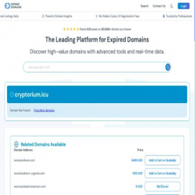 Скриншот главной страницы сайта cryptorium.icu