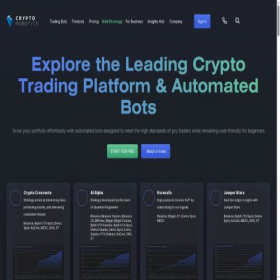 Скриншот главной страницы сайта cryptorobotics.ai