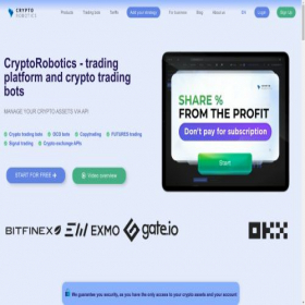 Скриншот главной страницы сайта cryptorobotics.co