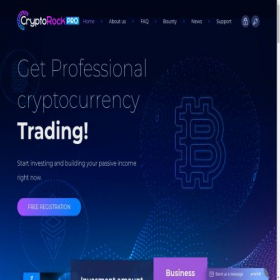 Скриншот главной страницы сайта cryptorockpro.com