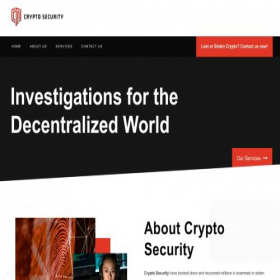 Скриншот главной страницы сайта cryptosecltd.com