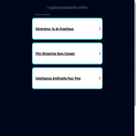 Скриншот главной страницы сайта cryptosecretsworld.online