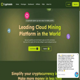 Скриншот главной страницы сайта cryptosolo.com
