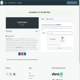 Скриншот главной страницы сайта cryptotrade.ai