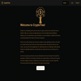 Скриншот главной страницы сайта cryptotree.fun