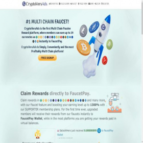 Скриншот главной страницы сайта cryptoversads.com