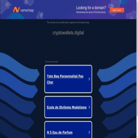Скриншот главной страницы сайта cryptowallets.digital