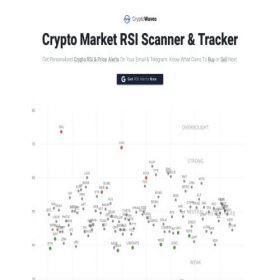 Скриншот главной страницы сайта cryptowaves.app
