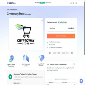Скриншот главной страницы сайта cryptoway.store