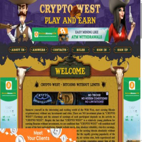 Скриншот главной страницы сайта cryptowest.pro