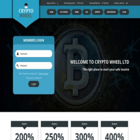 Скриншот главной страницы сайта cryptowheel.cc