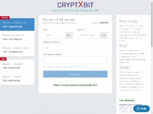 Скриншот главной страницы сайта cryptxbit.pro