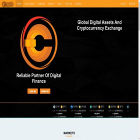 Скриншот главной страницы сайта crypxie.com