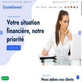 Скриншот главной страницы сайта crystal-inv.com