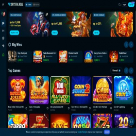 Скриншот главной страницы сайта crystalroll.com