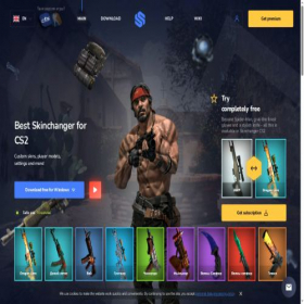Скриншот главной страницы сайта cs-changer.net