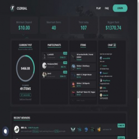 Скриншот главной страницы сайта cs2real.com