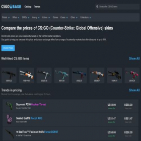 Скриншот главной страницы сайта csgobasemarket.com